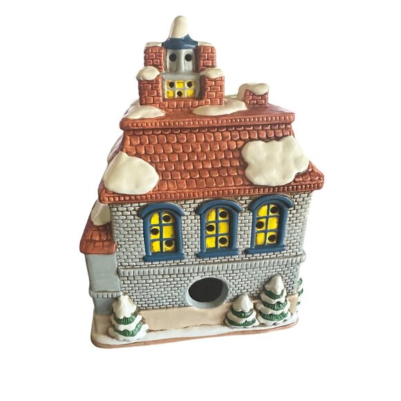 Lefton 1987 06339 Graystone‎ House Handpainted Cottage Designed by Byron Wood - Picture 4 of 7